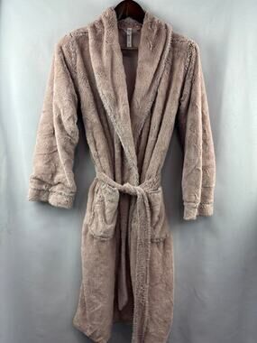 Women’s Gilligan & O’Malley M/L Mauve Faux Fur Bathrobe